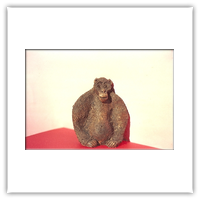 Gorilla (1983) cotto cm 10 x 15 Carmine Mastronicola, www.carminemastronicola.com
