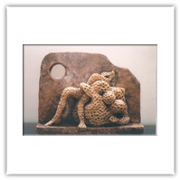 Lottatori (2002) cotto cm 20 x 15 Carmine Mastronicola, www.carminemastronicola.com