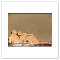 Amanti (2002) cotto cm 31 x 12 Carmine Mastronicola, www.carminemastronicola.com